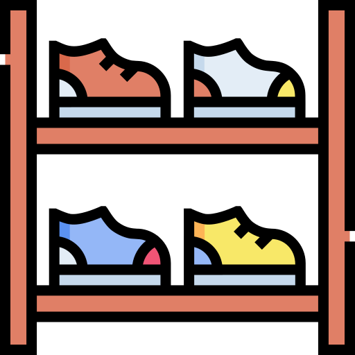 靴箱 Detailed Straight Lineal color icon