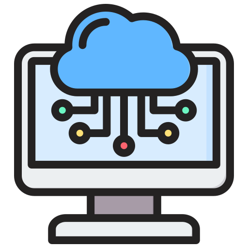 Cloud Computing Generic Outline Color icon