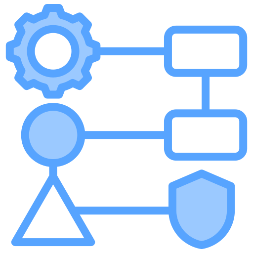 보안 시스템 Generic Blue icon