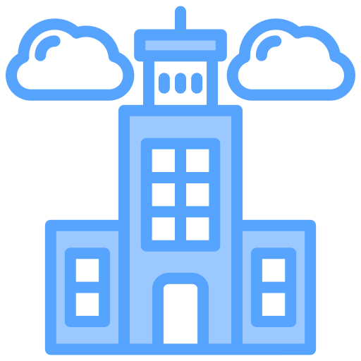 超高層ビル Generic Blue icon