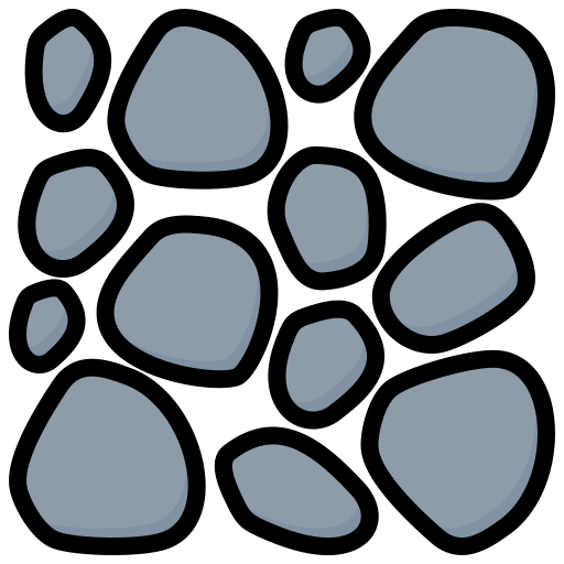 piedras Generic Outline Color icono