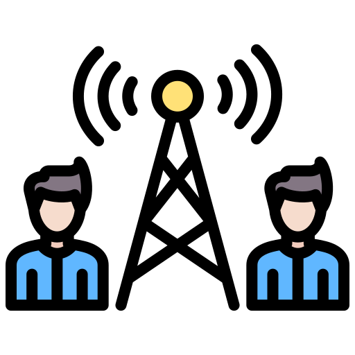 conexión inalámbrica Generic Outline Color icono
