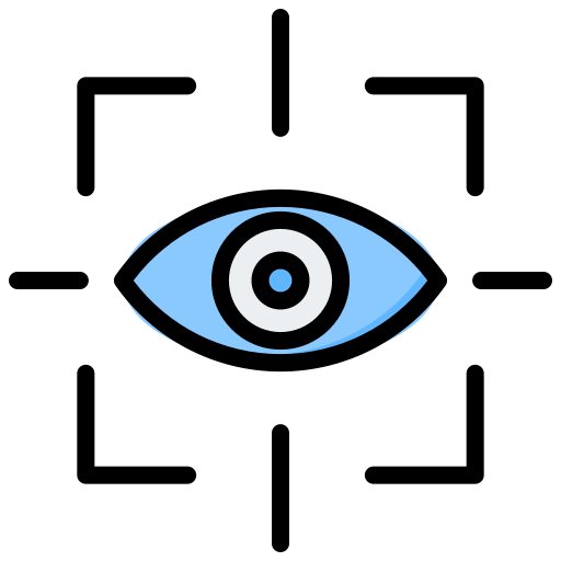 grifo de ojo Generic Outline Color icono