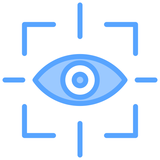 grifo de ojo Generic Blue icono