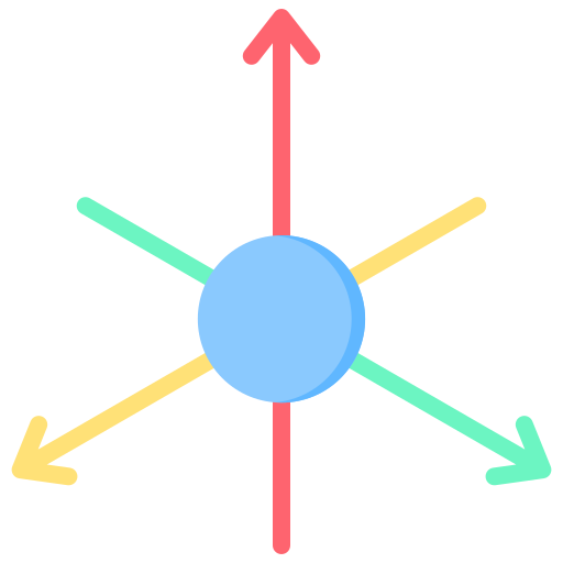 tridimensional Generic Flat icono