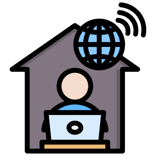 Remote Working Generic Outline Color icon