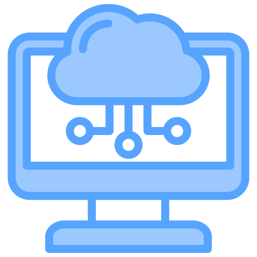 computación en la nube Generic Blue icono