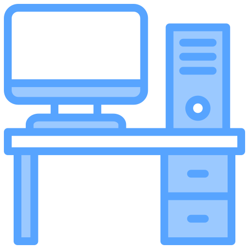 computador desktop Generic Blue Ícone