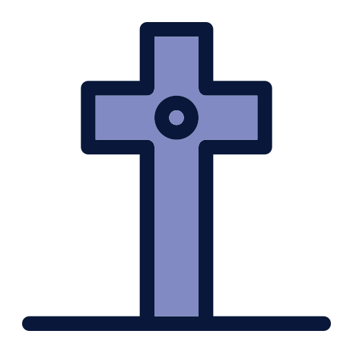 Tombstone Generic Outline Color icon