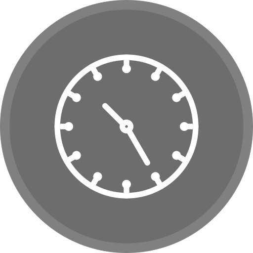 orologio da parete Generic Grey icona