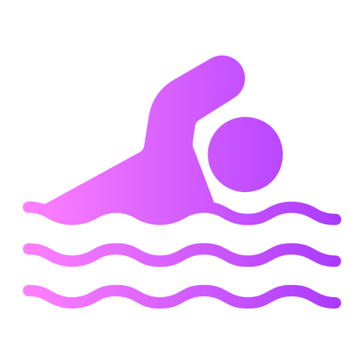 natação Generic Flat Gradient Ícone