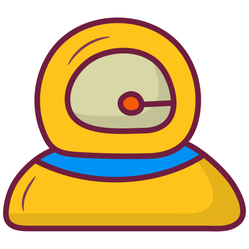 astronauta Generic Hand Drawn Color icona