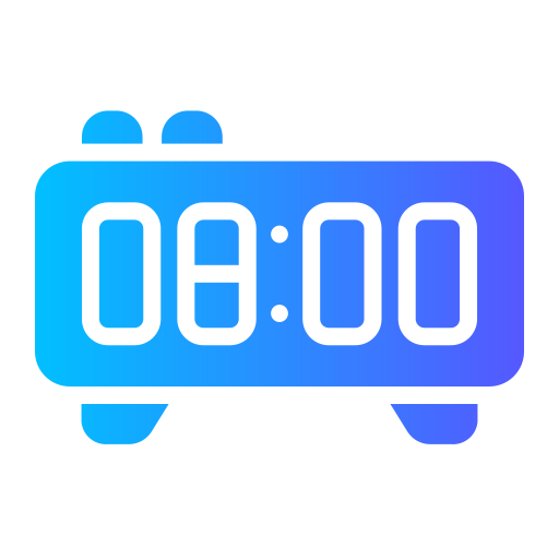 デジタル時計 Generic Flat Gradient icon
