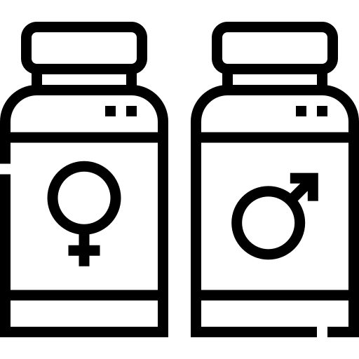 terapia hormonalna Detailed Straight Lineal ikona