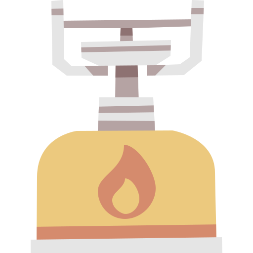 gasolina para acampar Cartoon Flat icono