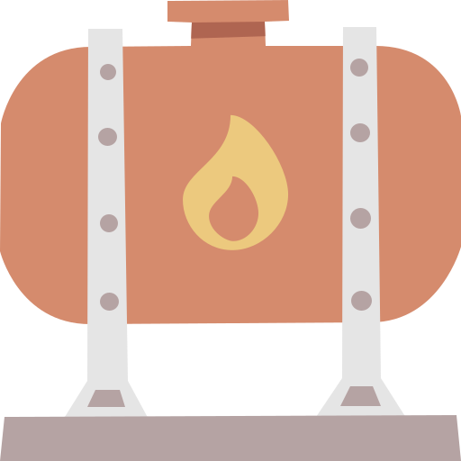 Oil tank Cartoon Flat icon