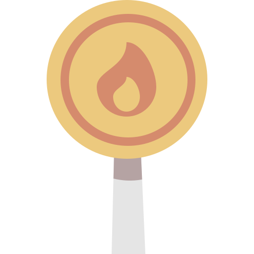可燃性標識 Cartoon Flat icon