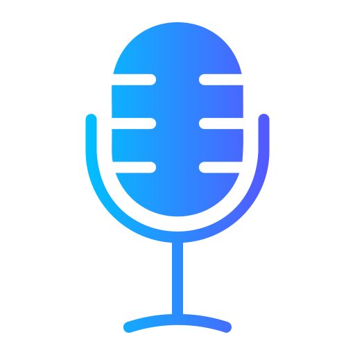 mikrofon Generic Flat Gradient ikona