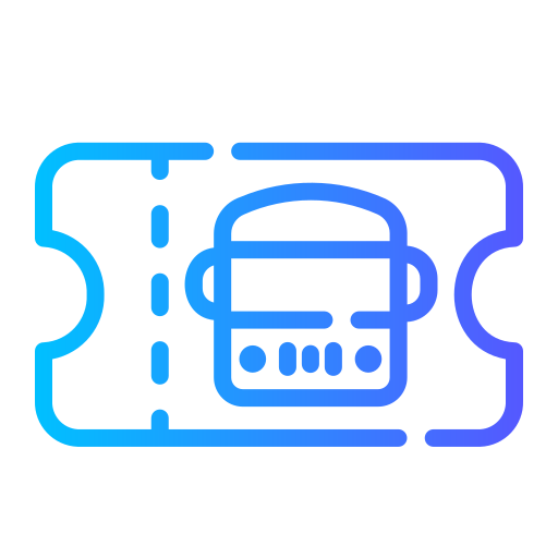 autobús turístico Generic Gradient icono