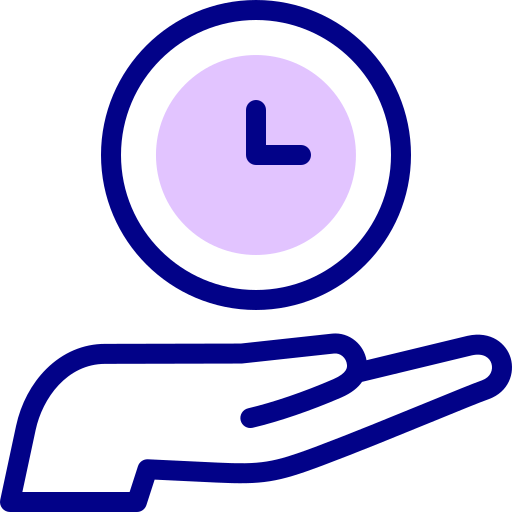 Time management Detailed Mixed Lineal color icon
