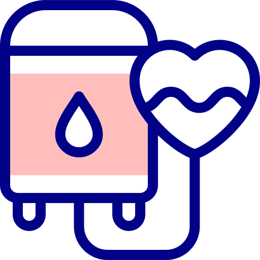 Blood donation Detailed Mixed Lineal color icon