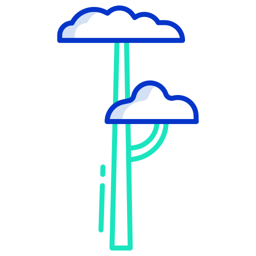Árbol Generic color outline icono