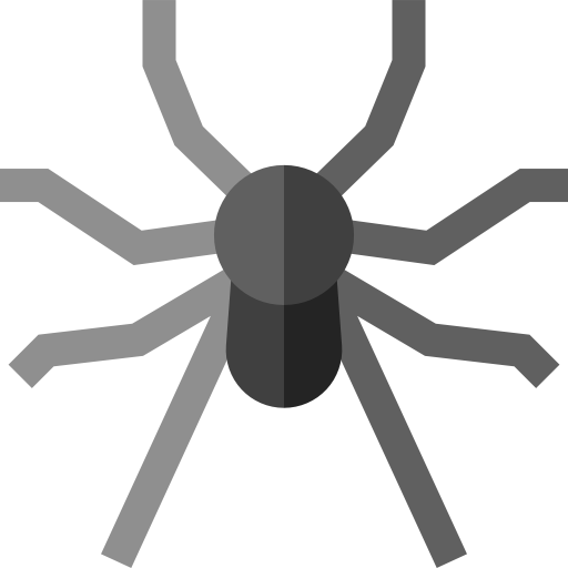 araignée Basic Straight Flat Icône