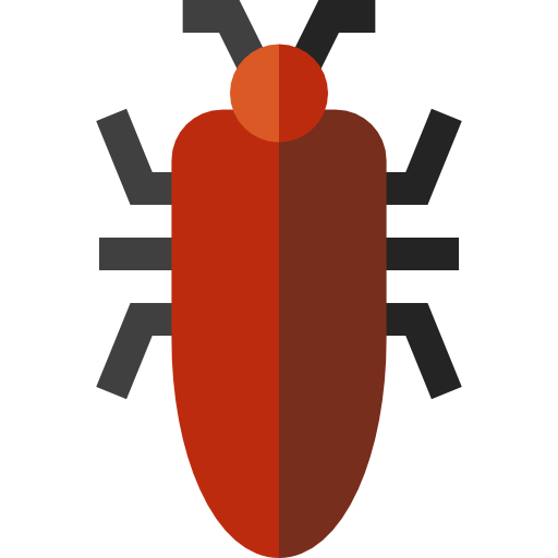 kakkerlak Basic Straight Flat icoon