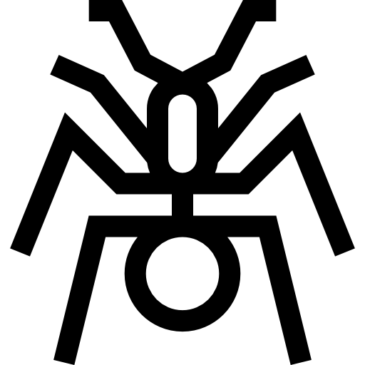 mrówka Basic Straight Lineal ikona
