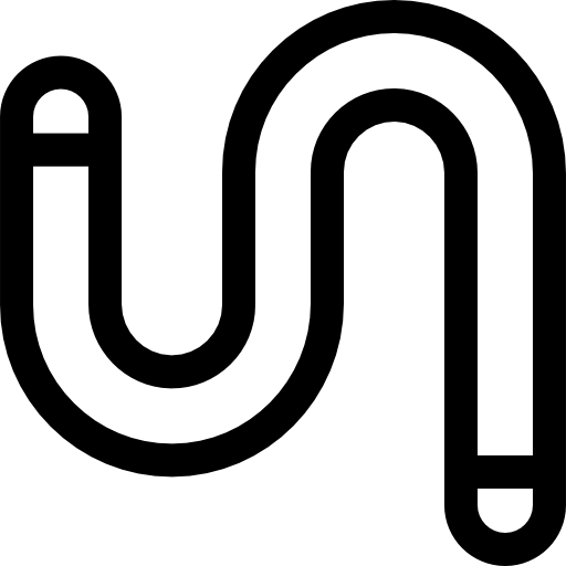 gusano Basic Straight Lineal icono