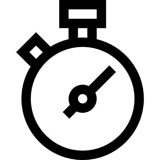 Chronometer Basic Straight Lineal icon