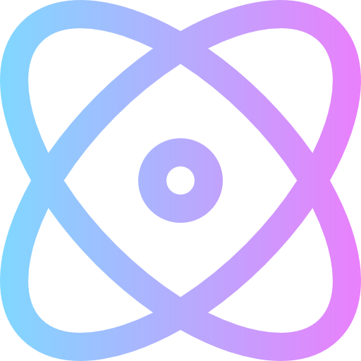 물리학 Super Basic Rounded Gradient icon