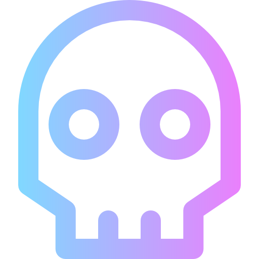 Skull Super Basic Rounded Gradient icon