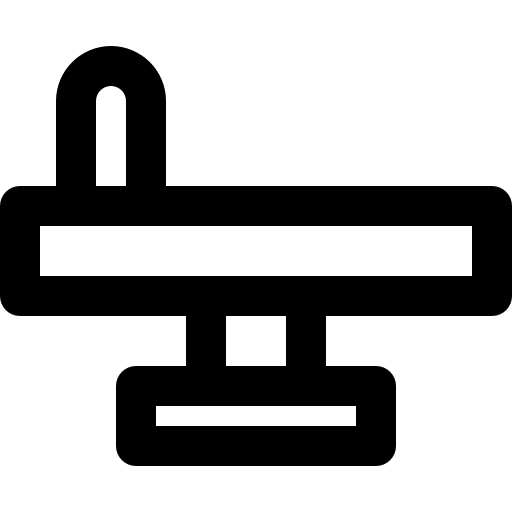 mesa de operaciones Super Basic Rounded Lineal icono