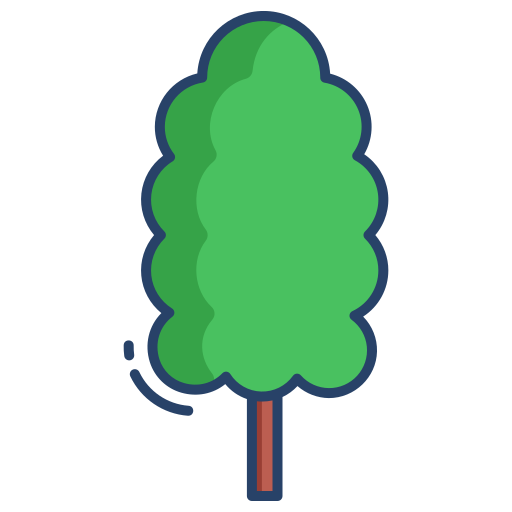 albero Generic color outline icona