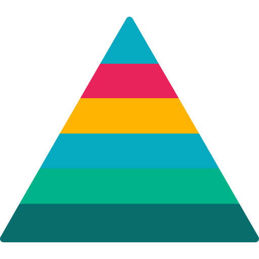 gráfico de la pirámide Generic Flat icono