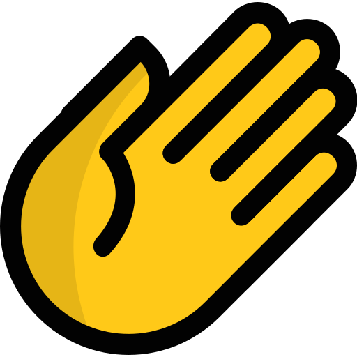 winkende hand Generic Outline Color icon