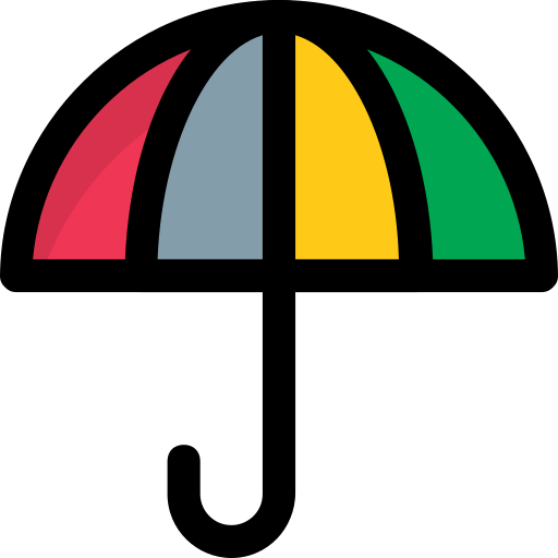ombrello Generic Outline Color icona