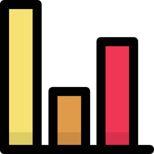 wykres słupkowy Generic Outline Color ikona