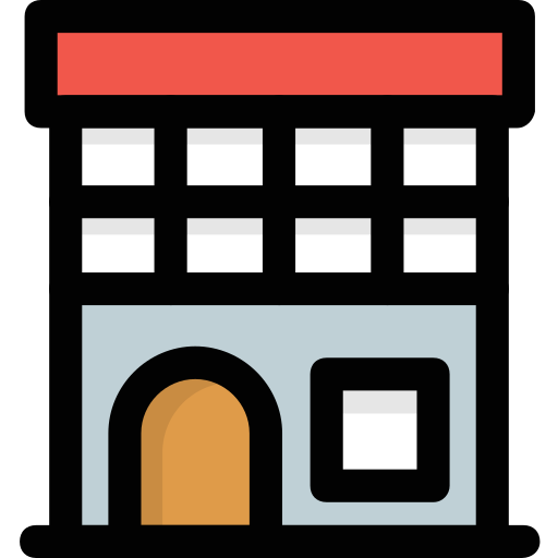 edificio de oficinas Generic Outline Color icono