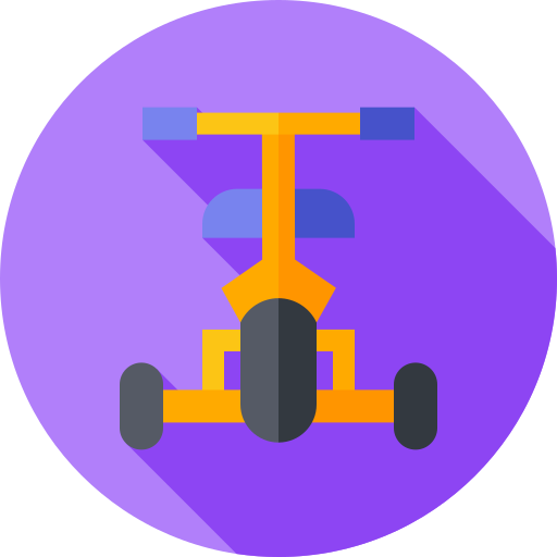 Tricycle Flat Circular Flat icon