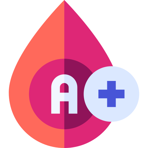 Blood type a Basic Straight Flat icon