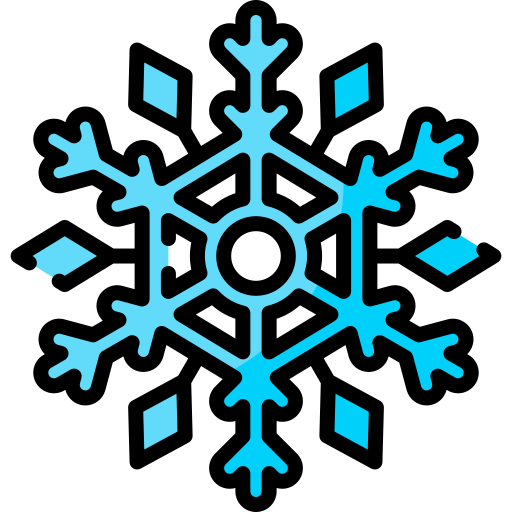 copo de nieve Special Lineal color icono