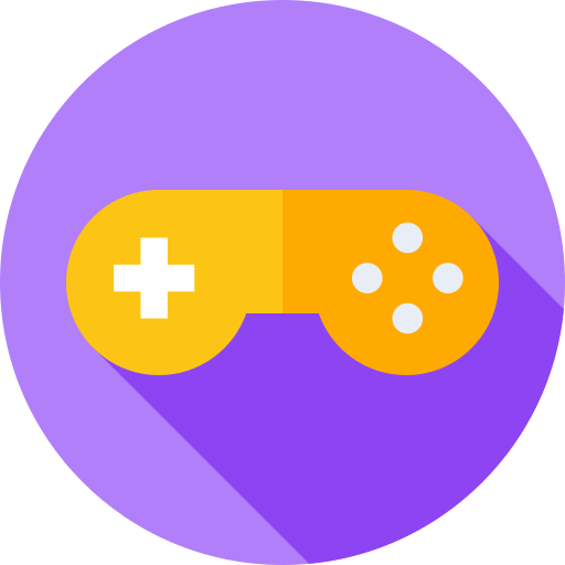 gamepad Flat Circular Flat icon