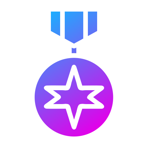 médaille Generic Flat Gradient Icône