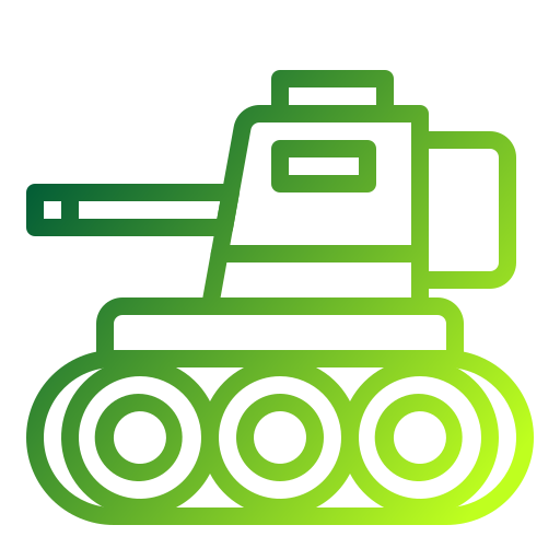 tanque de guerra Generic Gradient icono