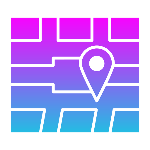 kaart locatie Generic Flat Gradient icoon