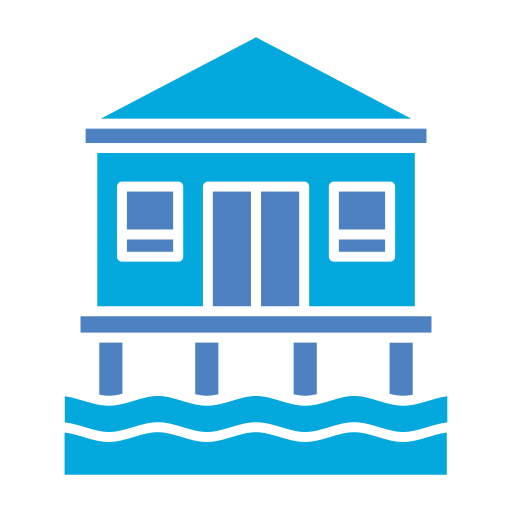 Bungalow Generic Blue icon