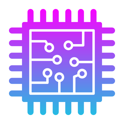chip Generic Flat Gradient icono