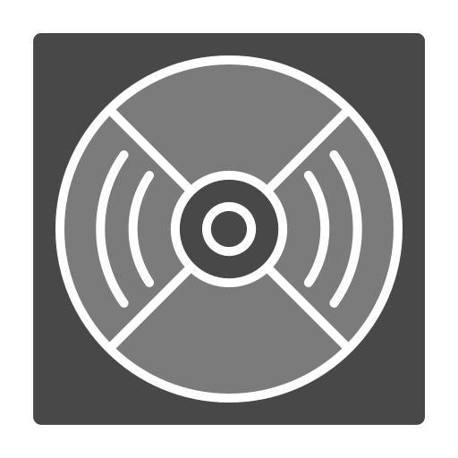 コンパクトディスク Generic Grey icon